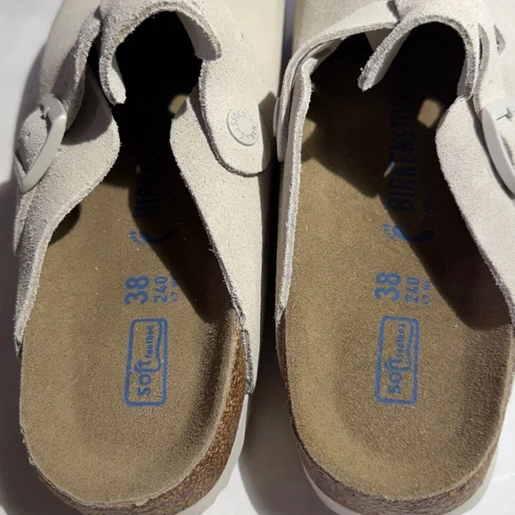 New White Birkenstock Boston clogs / clog women’s - Picture 5 of 7